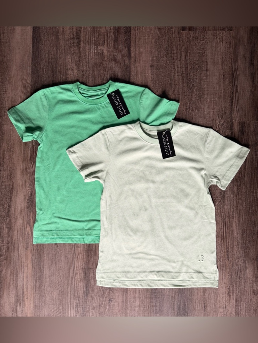 Little Bipsy Kids' Mint & Green Short Sleeve Tee Set